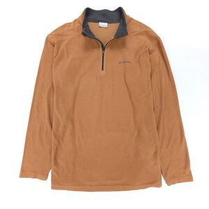 COLUMBIA Klamath Range II Half Zip Fleece Pullover Sweater Mens XXL Tan Brown